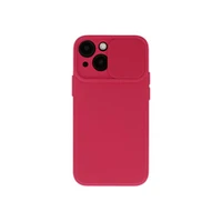 Ilike iPhone 14 Pro Camshield Soft Dark Cherry