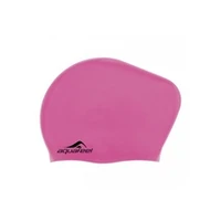 Aquafeel swim accessories silikona peldcepure gariem matiem, rozā