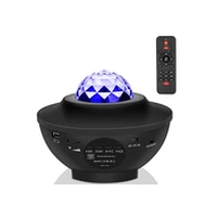Elight S1 Zvaigžņu debesu galaktikas projektors ar Bluetooth skaļruni Usb / Micro Sd Play Pulti Melns