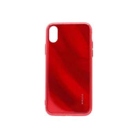 Evelatus iPhone X/Xs Water Ripple Full Color Electroplating Tempered Glass Case Apple Red
