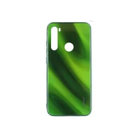 Evelatus Xiaomi Redmi Note 8 / 2021 Water Ripple Full Color Electroplating Tempered Glass Case Green