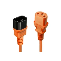 Lindy Cable Power Iec Extension 0.5M/Orange 30473