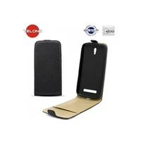 Telone Shine Pocket Slim Flip Case Lg D160 L40 telefona maks vertikāli atverams Melns