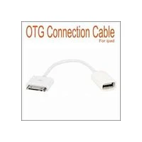 Apple iPad 2/3 iPhone 4/4S Otg Usb camera connection kit cable adapter adapteris pāreja savienotājs support white