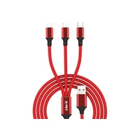 Ilike Charging Cable 3 in 1 Cci02 Red