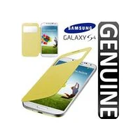 Samsung Galaxy i9500/i9505 S4 Iv Original Premium S-View cover flip case Ef-Ci950Byegww Yellow maks 