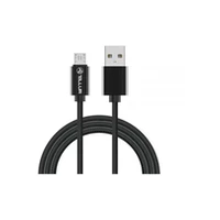 Tellur Data cable, Usb to Micro Usb, Nylon Braided, 1M black