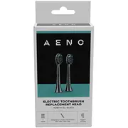 Aeno Replacement toothbrush heads, Black, Dupont bristles, 2Pcs in set For Adb0004/Adb0006 and Adb0003/Adb0005  Adbth4-6 5291485011826
