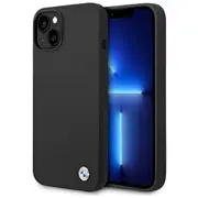 Bmw Bmhcp14Msilbk Silikona Aizmugurējais Apvalks Priekš Apple iPhone 14 Plus  3666339090432