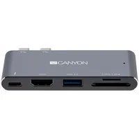 Canyon  Ds-5 Multiport Docking Station with 5 port Space Gray Cns-Tds05Dg 5291485006129