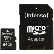 Memory Micro Sdxc 64Gb C10/W/Adapter 3433490 Intenso  4034303022366