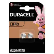 Baterijas Duracell Lr43 2 pack 1.5V 186/V12Ga  5000394052581