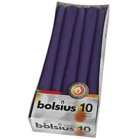 Galda svece Bolsius violeta 10Gab.  647144 8717847134172