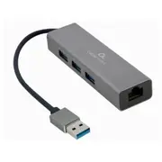 Gembird Usb Am Gigabit Tīkla adapteris / 3 portu 3.0 Hubs  A-Amu3-Lan-01 8716309120531