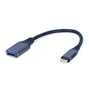 Gembird Usb Type-C Male - Type-A Female Space Grey  A-Usb3C-Otgaf-01 8716309121392
