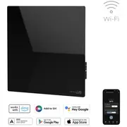 Infrasarkanais konvekcijas sildītājs Aeno Premium Eco Smart Quadro 500W 50X50 cm melns  Agh0012S 5906516401179