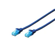 Kabelis Digitus  Patch Cord Cat 5E U-Utp, Pvc Awg 26/7, 0.5 m Dk-1512-005/B 4016032198680