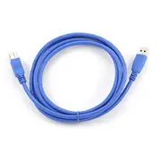 Kabelis Gembird Usb Male - B 3.0 0.5M Blue  Ccp-Usb3-Ambm-0.5M 8716309080316