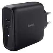 Lādētājs Trust Maxo 65W 2X Usb-C Black  25380 8713439253801