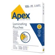 Laminēšanas plēve Fellowes Apex 100Gab Glossy A4 Light  6003201 043859584857