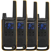 Motorola Talkabout T82 Extreme Quad Pack two-way radio 16 channels Black,Orange  Moto82Q 5031753007218 Radmotkro0009