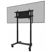 Neomounts Move Lift Xl Motorised Mobile Stand Incl. Storage Box, 10 Cm. Wheels Floor - Vesa Max 1200X600  Fl55-975Bl1 8717371449889
