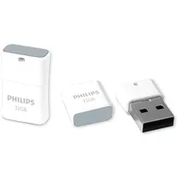 Philips Usb 2.0 Flash Drive Pico Edition Pelēka 32Gb  Fm32Fd85B 8719274668374