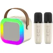 Portatīvais skaļrunis Riff K12 Bt karaoke sistēma Balta  Rf-K12/Wh 4752219013932