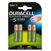 R03/Aaa akumulatori 1.2V Duracell Recharge sērija Ni-Mh Hr03 900 mAh iepakojumā 4Gb.  Akaaa.900D4 5000394045118