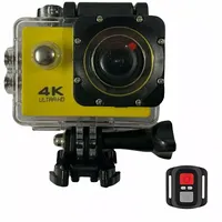 Riff Spk-1 Ultra Hd 4K 16Mpix Wi-Fi Sporta Kamera ar 2 Lcd Pulti  8X Fiksācijas komplektu Dzeltena Spk-1-Yellow 4752219007979