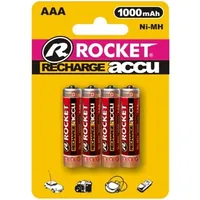 Rocket rechargeable Hr03 1000Mah Blistera iepakojumā 4Gb.  Hr1000B4 5904922903010
