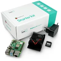Starterkit justPi with Raspberry Pi 4B Wifi 2Gb Ram  32Gb microSD accessories - case two fans Rpi-16491 5903351242578