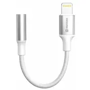 Swissten Textile Lightning uz 3.5Mm Audio Adapteris 15Cm  73502314 8595217488489