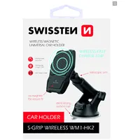 Swissten Wm1-Hk2 Turētājs Ar Wireless Uzlādi  Micro Usb Vads 1.2M 8595217465107