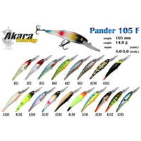 Vobleris Akara Pander 105 F 14 g, mm, krāsa A186, iep. 1 gab.  P105-A186