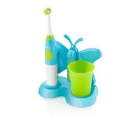 Zobu birste Eta  Toothbrush with water cup and holder Sonetic 129490080 Battery operated, For kids, Number of brush heads included 2, Blue Eta129490080 8590393258840