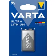 Baterija 9V Varta Ultra Lithium litija E-Block 6122 6Lr61/6F22/9V iepakojumā 1 gb.  Bat9.L.v1 4008496675265