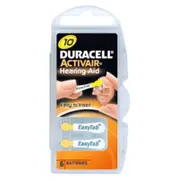 Battery Duracell Hearing Aid 10 A10 Blister 6 pack  4043752397888