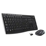 Datora tastatūra Logitech  Mk270 Wireless Keyboard and Mouse Combo, Black 920-004509 5099206039155