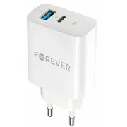 Forever Tc-07-30Ac Usb-C / Usb Tīkla Lādētājs 30W  Gsm172201 5900495139351