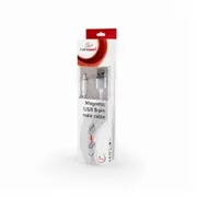 Gembird Magnetic Apple Lightning Usb Cable 1M Silver  Cc-Usb2-Amlmm-1M 8716309100403