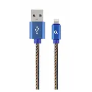 Gembird Usb Male - Lightning Premium denim 1M Blue  Cc-Usb2J-Amlm-1M-Bl 8716309106177