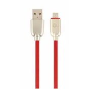 Gembird Usb Male - Micro Premium rubber 1M Red  Cc-Usb2R-Ammbm-1M-R 8716309106320