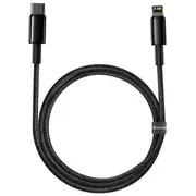 Kabelis Baseus Universal Tungsten Gold Fast Charge Cable Usb-C to Lightning 20W 1M Black  Catlwj-01 6953156232037