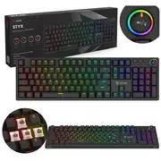 Klaviatūra Savio Styx Mechanical keyboard Brown Outemu  5901986049449