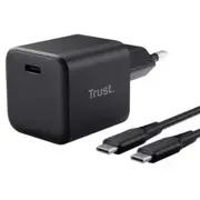 Lādētājs Trust Maxo Ultra-Small 65W Gan Usb-C Black  2M cable 26046 8713439260465