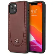 Mercedes Leather Urban Back Case Aizsargapvalks Priekš Apple iPhone 15  Mehcp15Sarmre 3666339171827