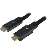 Monitoru piederums Logilink  , Cha0020, 20M, Active, Hdmi cable, type A male, - black. 20 m Cha0020 4052792042887