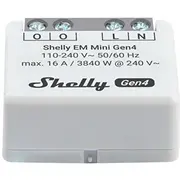 Shelly Em Mini Gen4 Wifi smart energy consumption monitor  3800238070823 Indsl2Urw0041