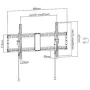 Televizora stiprinājums Gembird Tv wall mount Tilt 43-90  Wm-90T-01 8716309126182